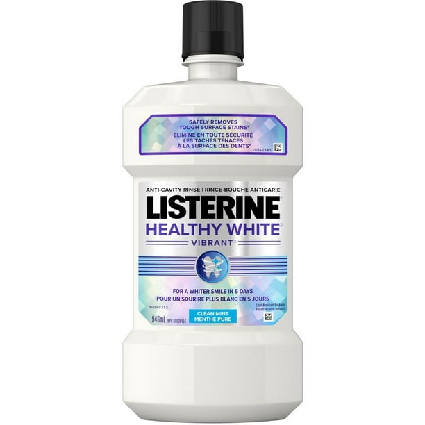 Listerine Bain de Bouche Blanc Vif Anti-Cavité 946 ML