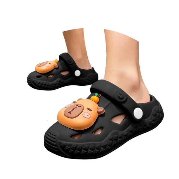 HGIEYS Toddler Little Kids Clogs Slippers Sandals, Non- Girls Boys Clogs Slide Lightweight Garden Shoes 1.5-2 Years