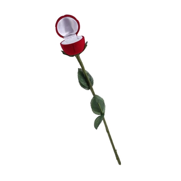 HEANUJJ Red Rose Box 1Pc Stylish Storage Container for Wedding, Anniversary, Engagement, and Presentation