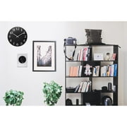 Infinity Instruments Vogue Round Black 12-inch Analog Wall Clock