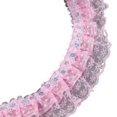 thumbnail image 2 of SPRING 5 Yards 45mm Flower Sequin Embroidered Lace Trim Ribbons For Sewing Garment Deco Pink, 2 of 9