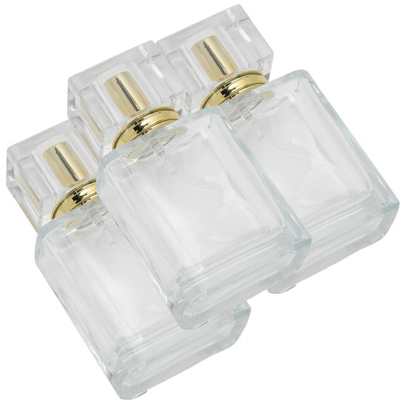 50ml Refillable Perfume Bottle Glass Spray Transparent Liquid Empty Atomizer ContainerGold