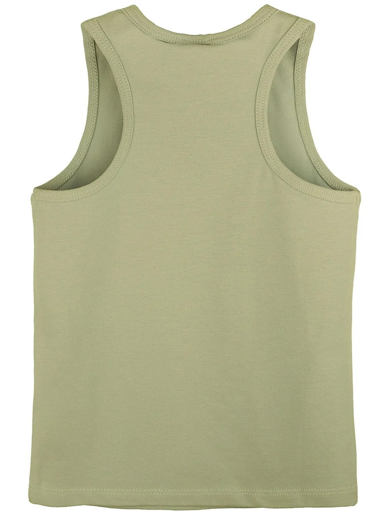 HYKE　OLIVE DRAB　TANK TOP HYKE / LAYERED TANK TOP (BLACK , WHITE , OLIVE DRAB