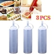thumbnail image 1 of Distributeur de Condiments en Plastique Transparent 3 Pcs, Ketchup, Sauce Moutarde 8oz, 1 of 8