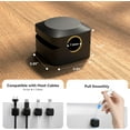 thumbnail image 6 of Rotatable Cord Organizer, Enhanced Spring Cable Clips, Strong Adhesive Cable Management, Desk Cord Holder for Nightstand, Office Accessories and Car (8*Black), 6 of 13