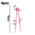 thumbnail image 1 of 4 Pcs Kid Chopsticks, Learning Chopsticks Helper For Kids, Training Chopsticks With Animals For Beginners, 1 of 4