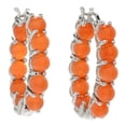 thumbnail image 1 of 925 Sterling Silver Carnelian Earring, 1 of 1