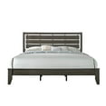 thumbnail image 2 of Contemporary Style King Size 6pc Bedroom Set Bed Dresser Mirror Nightstand Chest Wooden Furniture Gray Finish, 2 of 7