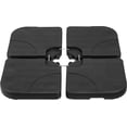 thumbnail image 1 of Base para sombrilla de patio YSSOA de 80 kg de capacidad con cierre en U, color negro, 1 of 5