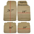 thumbnail image 2 of UAA 9020 All Season HD 9020 Style 4pc Rubber Floor Mats Set - Beige, 2 of 8
