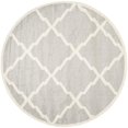thumbnail image 2 of Safavieh Amherst Light Grey Indoor Outdoor Rug - Round 5', 2 of 5