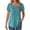 Light Green, variant on Women Tshirts Short Sleeve Summer Top Petal Sleeve Pleated Tunic Tee Bright Blue Round Neck Basic T Shirts Clothes Size L