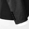 thumbnail image 5 of Cloudstyle Men's 3Pcs Business Professional Casual Daily Slim Fit One Button Suit Set (Blazer + Vest + Pants), 5 of 5