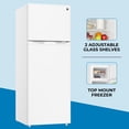 thumbnail image 3 of Kenmore 7.5 Cu.ft Top Mount Refrigerator with Freezer Dual Door, White Finish for Apartment, Garage, Small Kitchen, 3 of 6