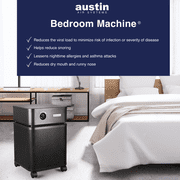 Austin Air Bedroom Machine Air Purifier, Black