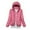 Pink, variant on RKSTN Puffer Jacket Womens Winter Fashion Solid Color Lightweight Hooded Short Korean Style Jacket Plus Size Full Zipper Warm Jacket with Pockets