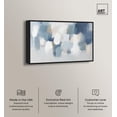 thumbnail image 2 of Dreaming Indigo I Canvas Blue Abstract Art by Art Remedy, Black Frame, 54" x 36", 2 of 7