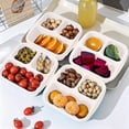 thumbnail image 6 of Yhmxh 3-Compartment Bento Box Lunch Containers, Reusable Leak-Proof Meal Prep Containers, Wheat Straw Divided Food Storage Boxes With Lids, Stackable Snack Boxes for Work, and Travel, Microwavable, 6 of 6