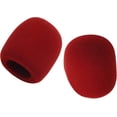thumbnail image 4 of HUGFEGWE 5Pcs Microphone Cover Foam Mic Cover Handheld Microphone Windscreen Shield Protection Mic Foam Filter Wine Red for KTV Broadcasting CA919-114565, 4 of 9