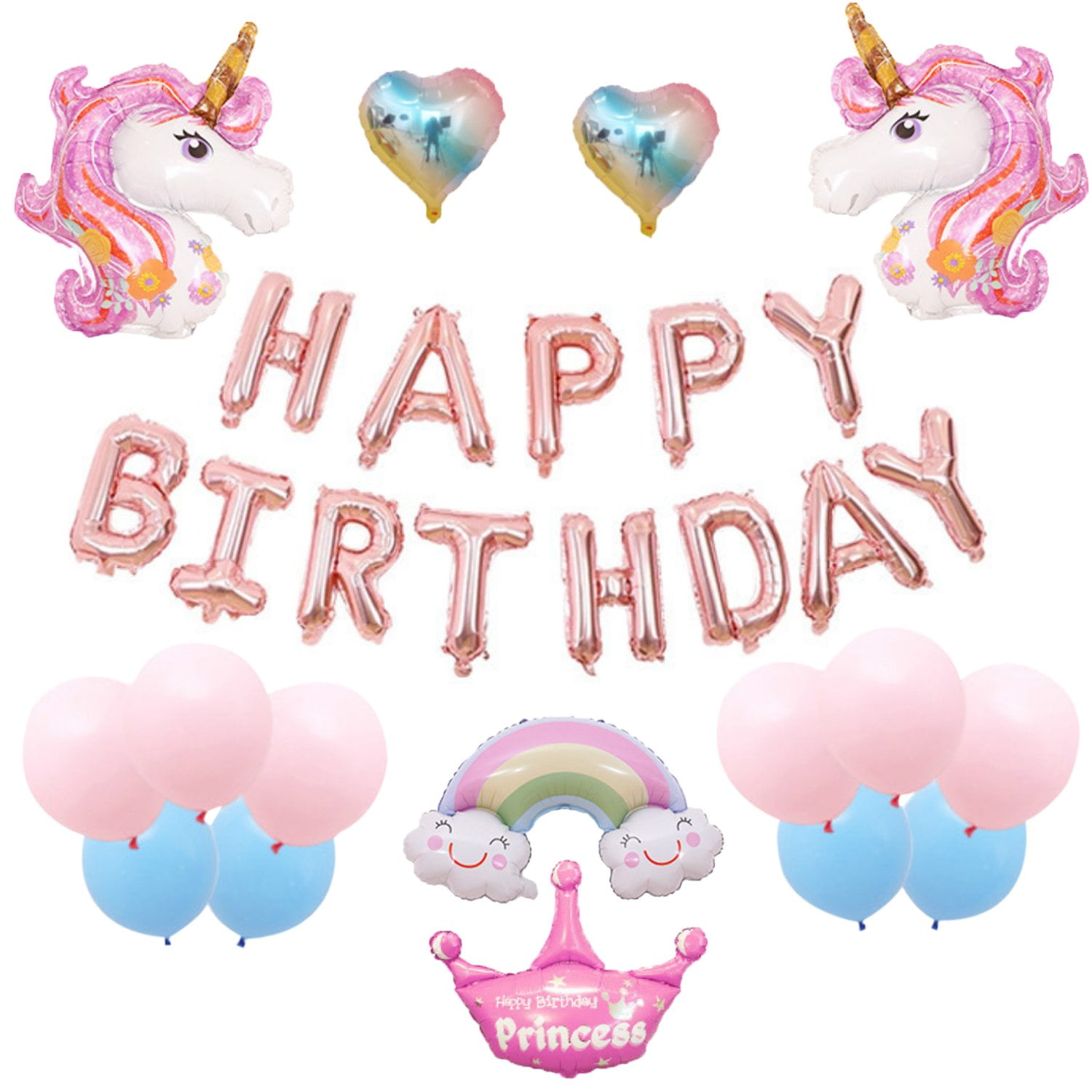 Unicorn Standing Full Body Walking Foil Ballons Baby Shower Birthday Party Decor