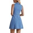 thumbnail image 2 of Vestido vaquero POTILI POTILI para mujer sin mangas en forma de A mini, 2 of 6