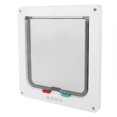 thumbnail image 1 of Classic Square Appearance Design, White Color Controllable Flexible Switch Pet Lock Flap Door- Large And X-Large For Pets Puppy Dog Cats For Window & Wall, 1 of 8