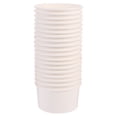 thumbnail image 1 of Xiao Hua 100 vasos de postre de 3 onzas, vasos desechables para pudín de helado, tazones compactos para refrigerios, vasos de papel blancos, 1 of 5