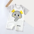thumbnail image 2 of KPOPLK Baby Boy Girl Football Clothes Long Sleeve Crewneck Romper Chiefs Jumpsuit Fall One Piece Outfit(Gray,0-6 Months), 2 of 4