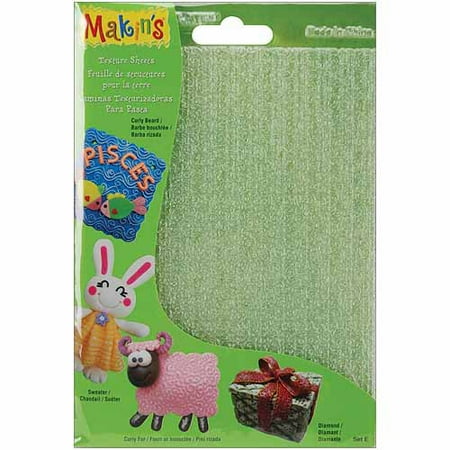 Makin's Clay Texture Sheets, 7" x 5-1/2", 4pk