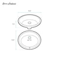 thumbnail image 2 of Plaisir 16.5 Oval Under-Mount Bathroom Sink, 2 of 7