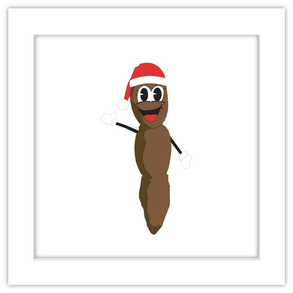 Gallery Pops South Park - Mr. Hankey Wall Art, White Framed Version, 12" x 12"