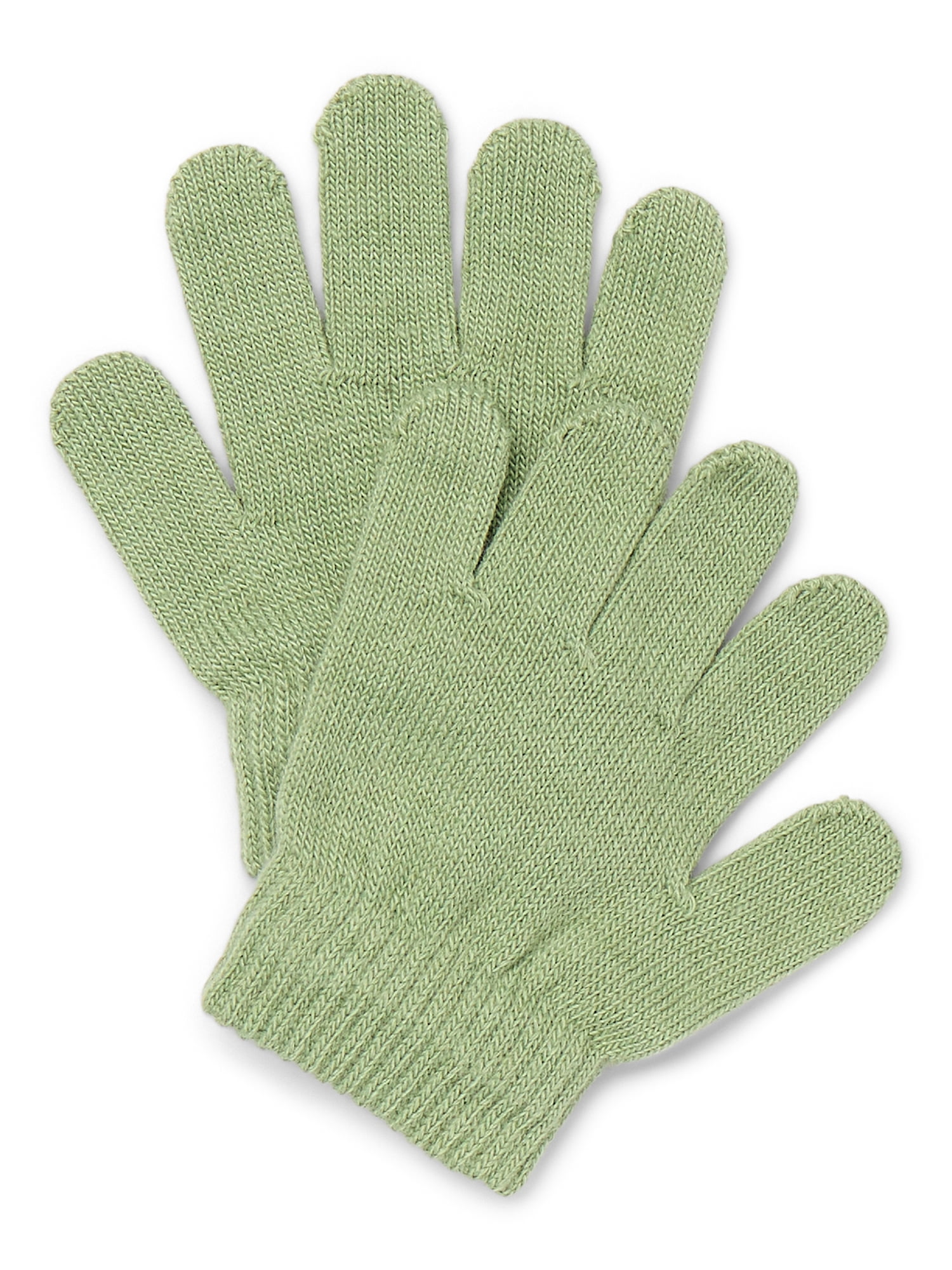 Wonder Nation Toddler Knit Gloves, 2-Pack