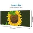 thumbnail image 3 of Sunflower Large Mouse Pad 31.5 x 11.8in Gaming Keyboard Mouse Mat Desk Keyboard Pad for Work, Play, Office, Home with Non-Slip Rubber Base Stitched Edges, 3 of 6