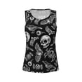 thumbnail image 4 of Lsque Skull bird bat spider Printed Workout Tank Tops for Women, Athletic Sports Tank Tops, Compression Sleeveless Dry Fit Shirts,Sleeveless Yoga Shirt-Medium, 4 of 9
