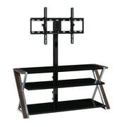 Whalen Xavier 3-in-1 Television Stand, Brown