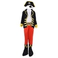 thumbnail image 1 of KAKOWELY 1 juego de disfraz de pirata para niños, sombrero de pirata, disfraz de mascarada de Halloween, talla L, 1 of 5