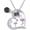 D-Flamingo, variant on I Love You Necklace 100 Languages Projection Necklace 925 Sterling Silver Cute Animal Moon Fox Pendant Necklace Jewelry Gifts for Mom Women Fox Lover Gifts