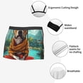thumbnail image 3 of Kdxio Men's Boxer Briefs with Meditating French Bulldog Print - Comfortable and Breathable Underwear for Everyday Wear, 3 of 5
