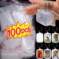 thumbnail image 3 of 5-100PCS Clear Acrylic Photo Frame Keychain Photo Insert Keyrings Blank Rectangle for Double-Sided Photos DIY Supplies, 3 of 5