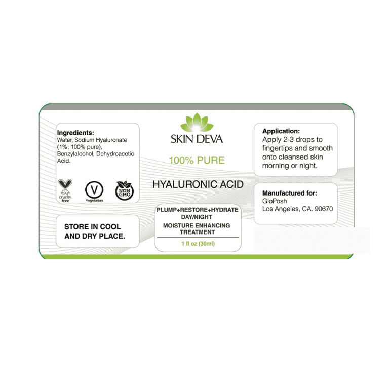 Skin Deva 100% Pure Hyaluronic Acid Facial Serum, 1 fl oz photo 7
