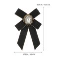 thumbnail image 2 of Broche d'Arc Unique Élégant Strass Clouté Broche Accessoire de Vêtements, 2 of 8