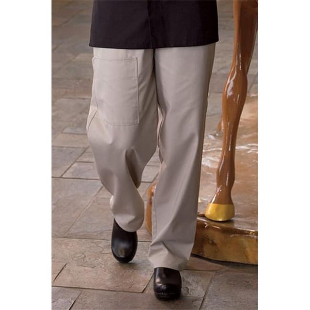 Uncommon Threads 4100-6604 Pantalon Cargo Chef Peu Commun en Pierre - Grand