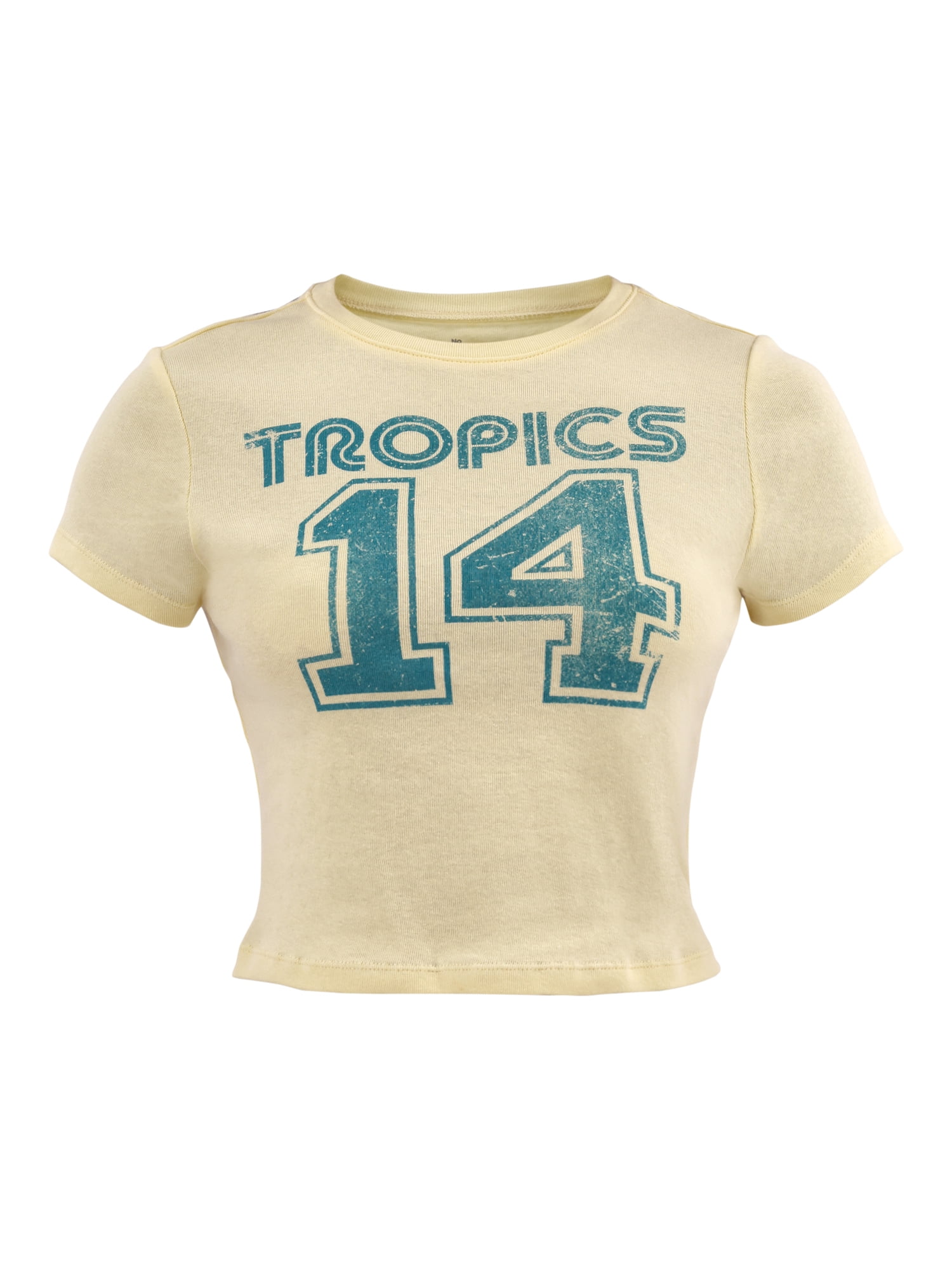 No Boundaries Graphic Cotton Baby Tee, Women's