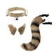 thumbnail image 4 of Faux Ears And Tail Set Disfraz De Cosplay Para Halloween Performance Gift Black Yellow Sunnimix Cola para la cabeza, 4 of 8