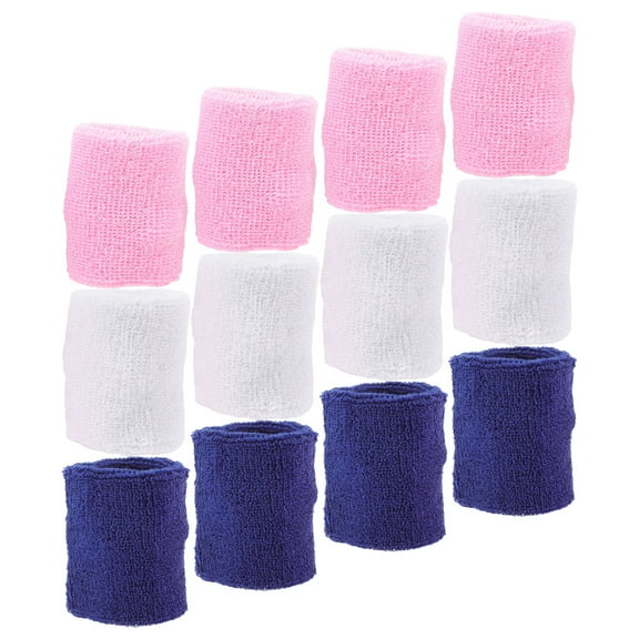 Children's Wristband 12 Pcs Fitness Wristbands Brace for Workout Tennis Outdoor Sports Polypropylene