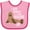Pink and Fuchsia, variant on Inktastic I Just Really Like Sea Lions Ok Boys or Girls Baby Bib