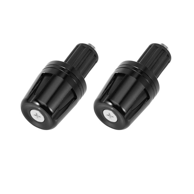 Unique Bargains Pair Universal 17mm Aluminum Alloy Hand Grips Handlebar End Caps Plug Bar End Replacement for Motorcycle