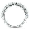 thumbnail image 6 of Created Forever Women's 1 1/5ct TW Lab Grown Diamond Sterling Silver Semi-Eternity Anniversary Band, 6 of 10
