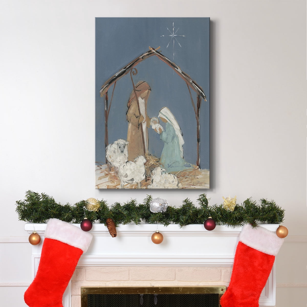 Twilight Nativity Family- Gallery Wrapped Canvas