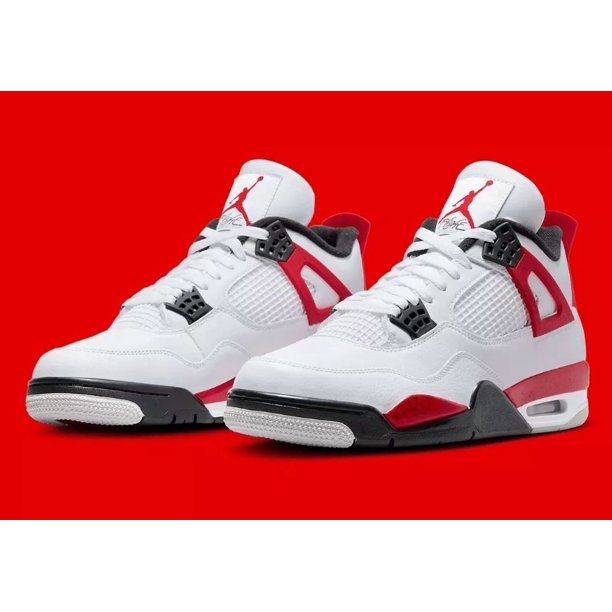 Ni - ke NEW Ni - ke Air Jordan 4 Retro Red Cement Mens Size 11.5 (DH6927-161)